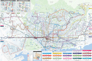 Mapa da rede de onibus noturno Nitbus de Barcelona